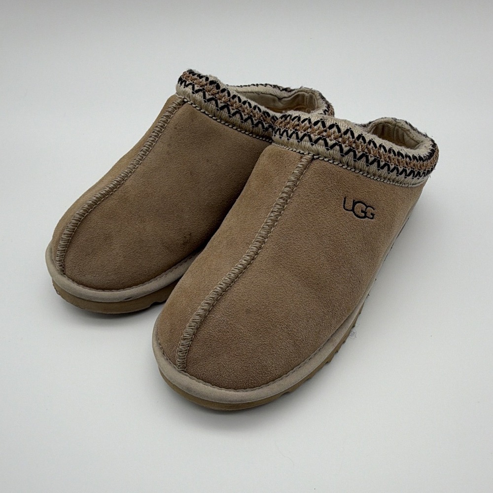 UGG Scuffette Women's US 7 Brown Suede Shearling Lined Mule Slippers